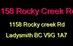1158 Rocky Creek Rd 1158 Rocky Creek V9G 1A7